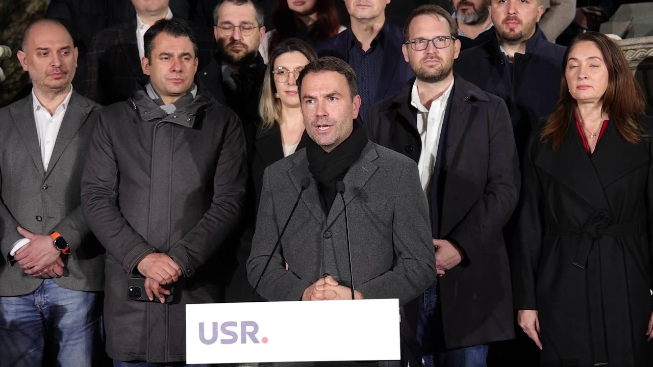 Declarații la sediul USR după exit-poll