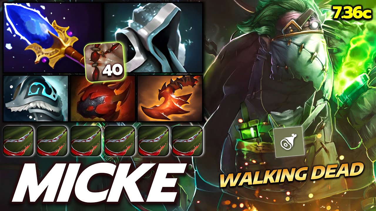 MICKE [Pudge] Unholy Carry Flesh Heap Non-stop Killing Dota 2 (Fullmatch)