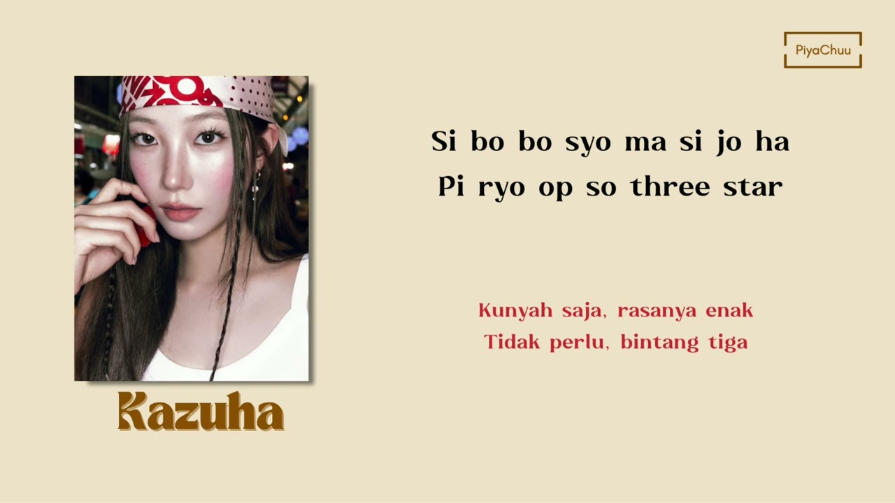 LE SSERAFIM 르세라핌 ft. J-Hope BTS - 'SPAGHETTI' - Easy Lyrics+Terjemahan [Rom+Ina]