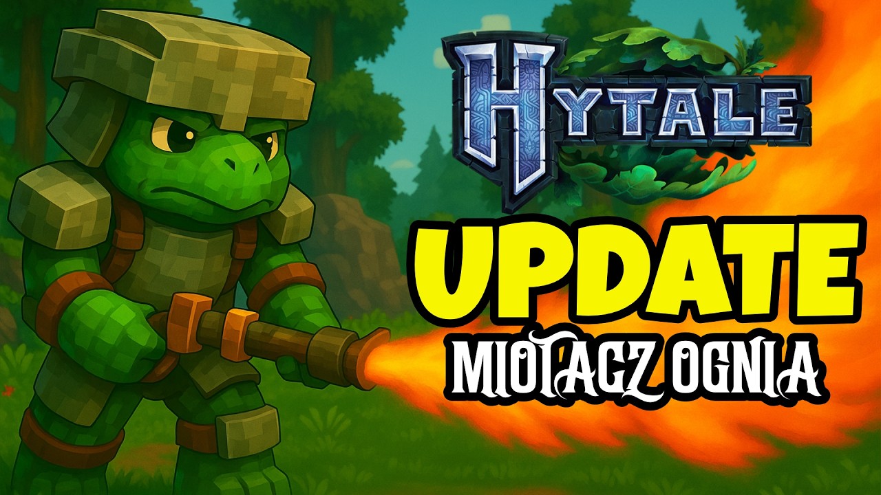 Hytale Patch Notes PL🔥 NOWY MIOTACZ OGNIA W HYTALE?! SZOK!🐢