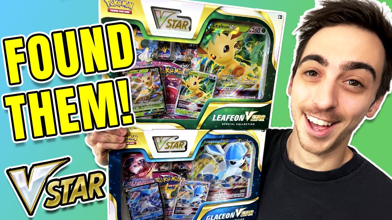 I Found The New Pokémon VSTAR Leafeon & Glaceon Collection Boxes! (Opening Both!)