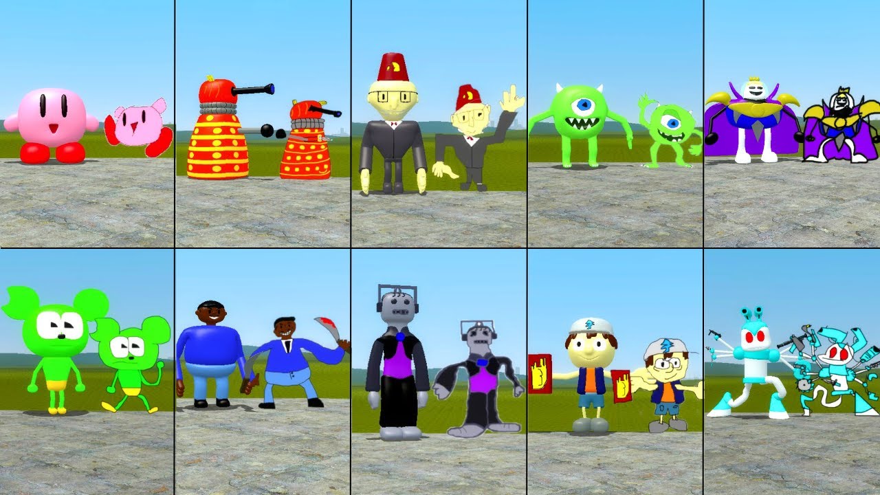 NEW UPDATE 2D Vs 3D MEMES NEXTBOTS(JUNE UPDATE V6) IN Garry's Mod
