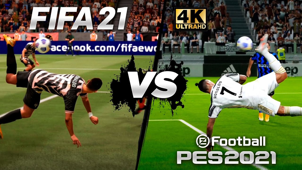 FIFA 21 VS PES 21! CHUTE DE ESCORPIÃO!!!