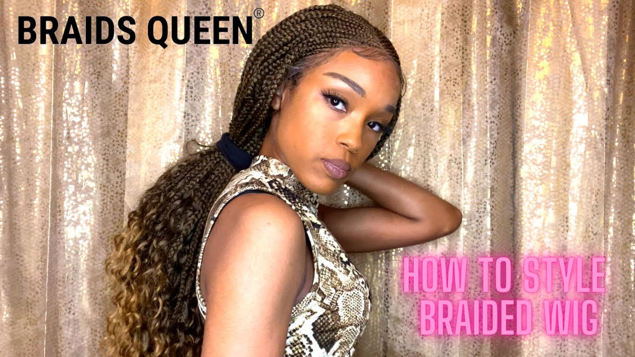 Braids Queen | Goddess Box Braids | Wig Install and How to Style