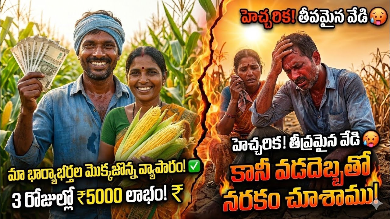 ఎండలో కష్టపడితే 3 రోజుల్లో ₹5000 లాభం.. కానీ వడదెబ్బతో నరకం చూశాము ! 🥵 