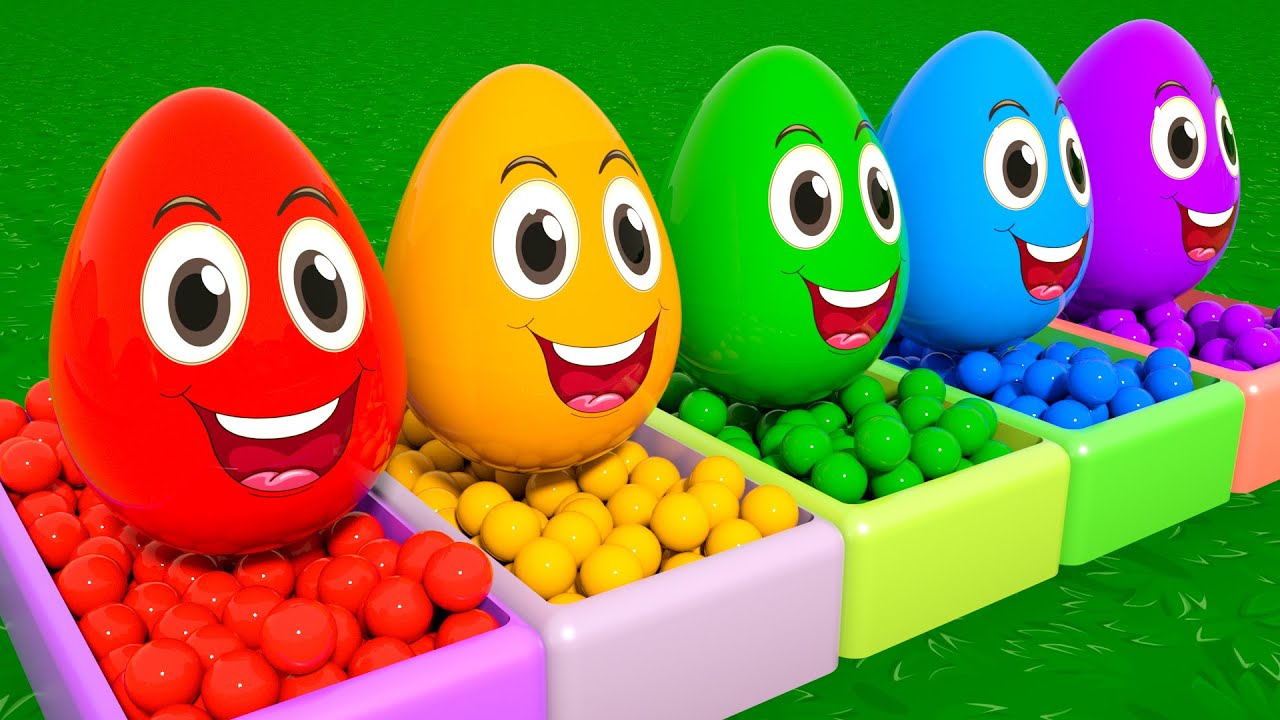 DuZoo Explores Colorful Surprise Eggs |Baby Shark + Finger Family  song| Nursery Rhymes & Kids Songs