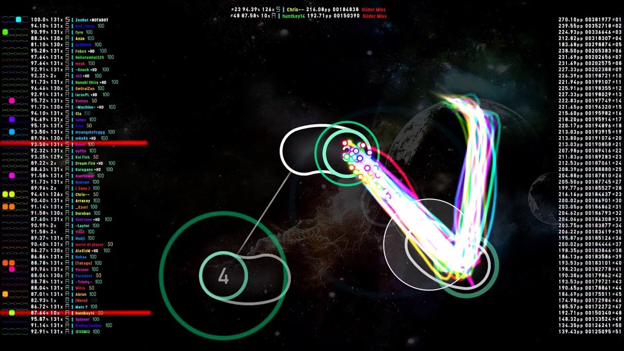 osu! Top 50 Replays Knockout | Kurokotei - Scattered Faith [Taboo]