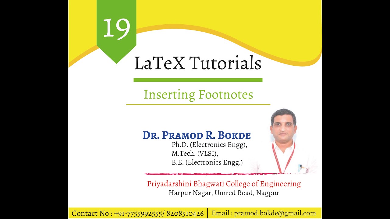 Inserting Footnotes  in LaTeX Document