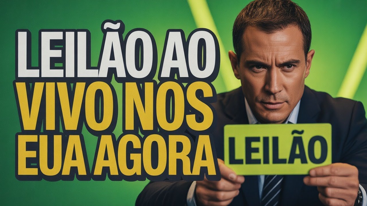 ACONTECENDO AGORA: LEILÃO DE IMÓVEIS NOS EUA ao vivo com ANÁLISE REAL! ENTRE AQUI