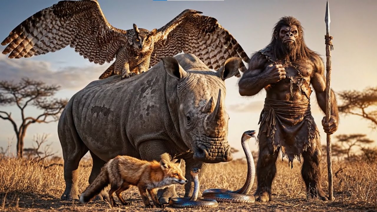 The Savanna Bridge Adventure | Rhino, Owl, Fox & Hominid Friendship Fable