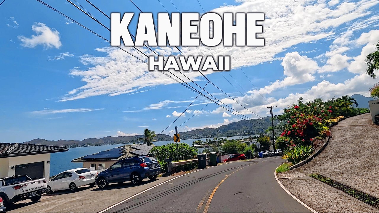 Kaneohe Drive in 4K | Stunning Oahu Scenery & Lush Hawaiian Views