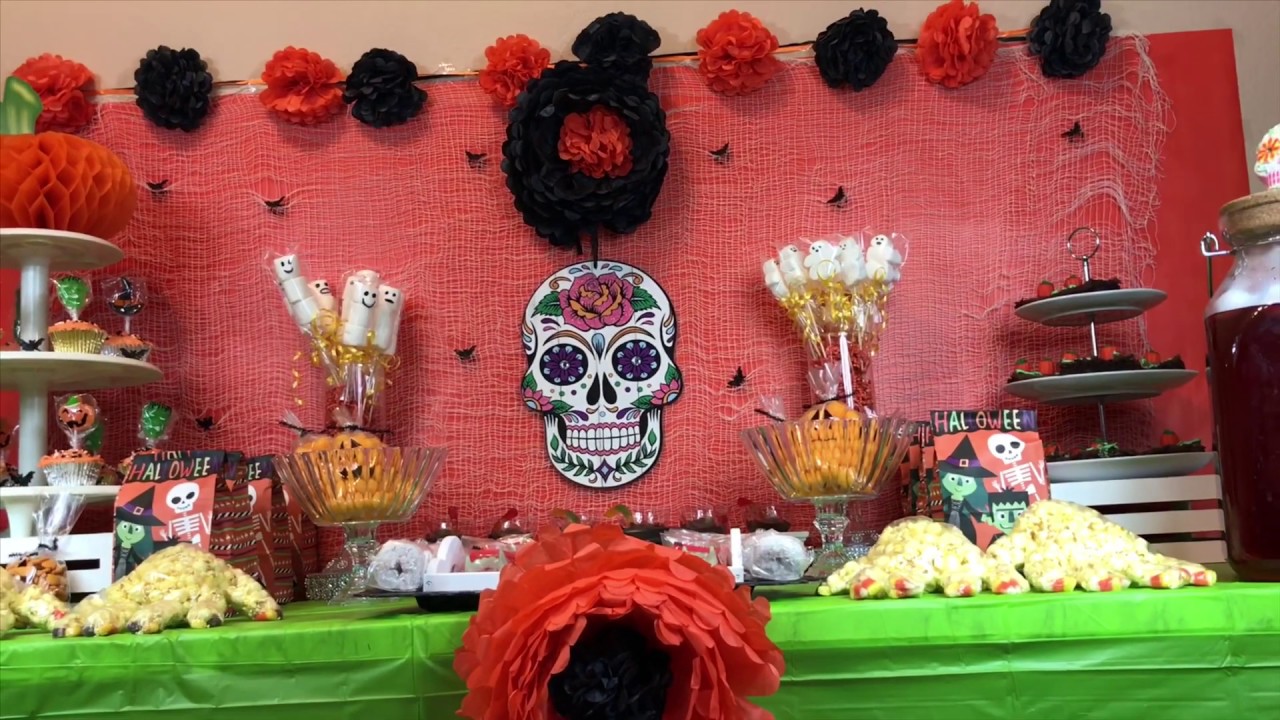 MESA DE DULCES PARA HALLOWEEN 👻 🎃 Y DÍA DE MUERTOS 💀