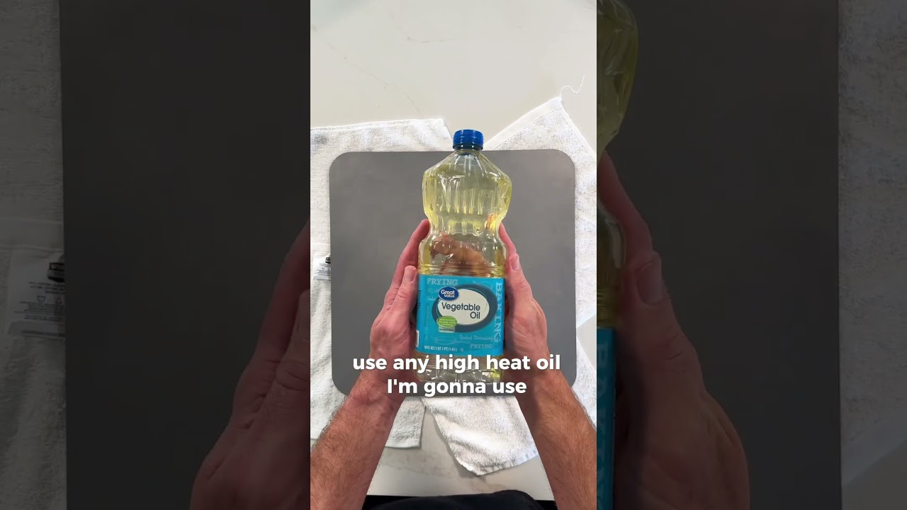 Seasoning your Dough Guy™ Pizza Steel