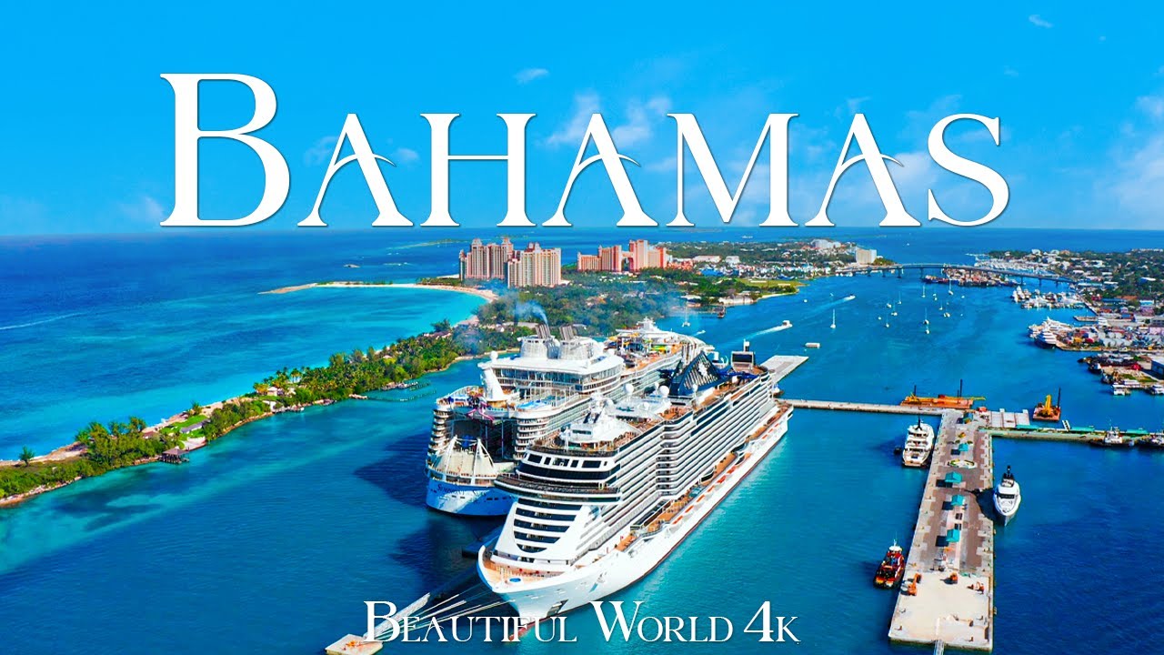 Bahamas 4K Nature Relaxation Film - Расслабляющая фортепианная музыка - живописное расслабление