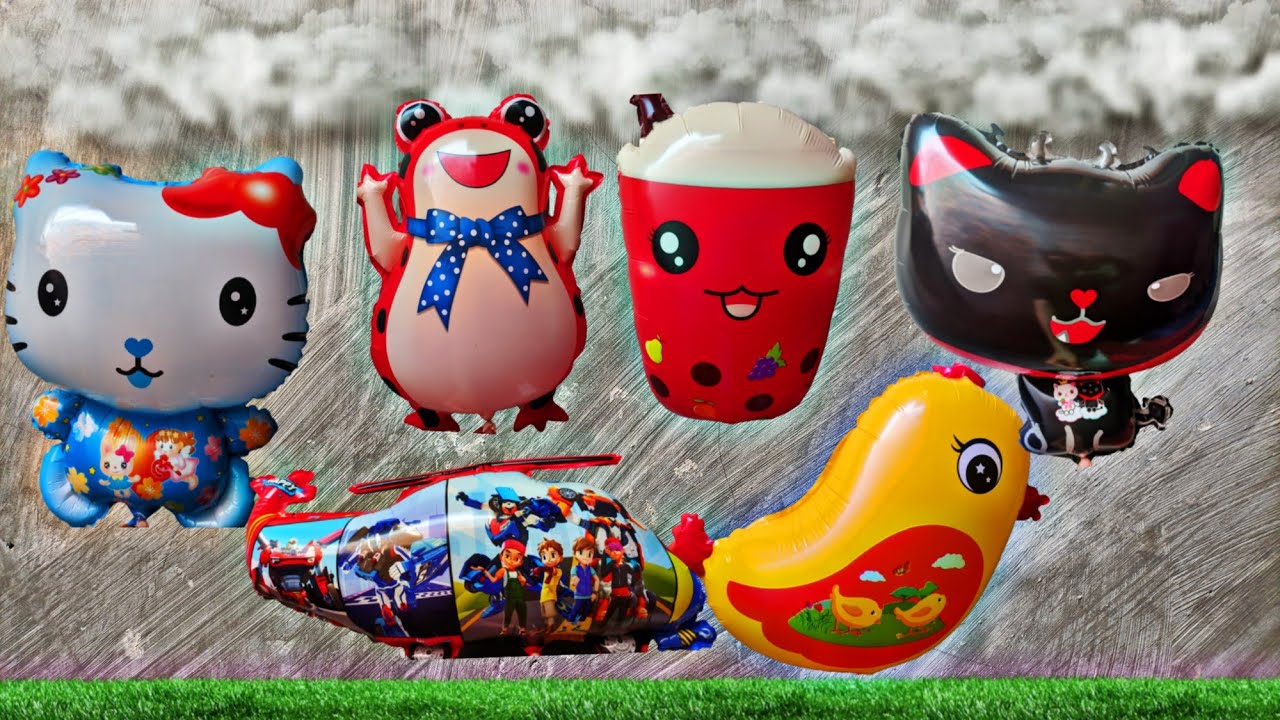 nerbangin balon isi oxigen burung vs anak ayam, kodok vs boba keangkasa siapa lebih tinggi wow😯