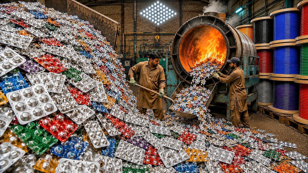 Nobody Believes Medicine Blister Packs Are Recycled Into High-Voltage Cables! 😱 