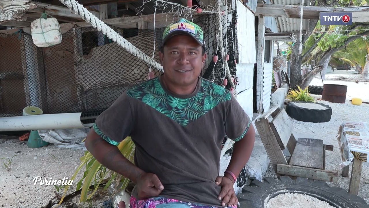 Rencontre avec Claude sur l'atoll de Pukarua