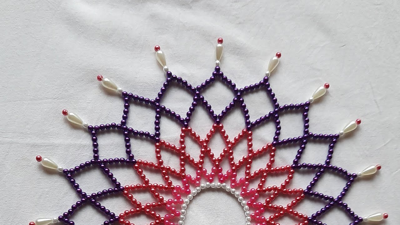 DIY,Simple Table Mat Design,ಟೇಬಲ್ ಮ್ಯಾಟ್ ಡಿಸೈನ್,Beads Table Mat, #tablematdesign#chaiarts#beadwork