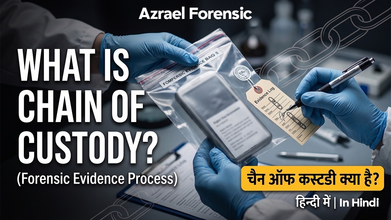 What is chain of custody? ll Chain of custody process forensic science ll azrealforensic