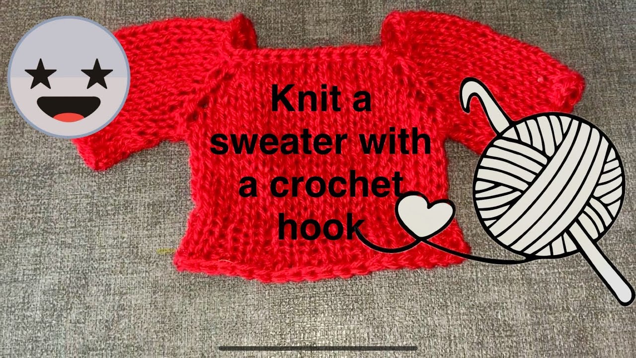 How to knook a Sweater | no pattern, no math!! | Japanese Knooking crochet tutorial