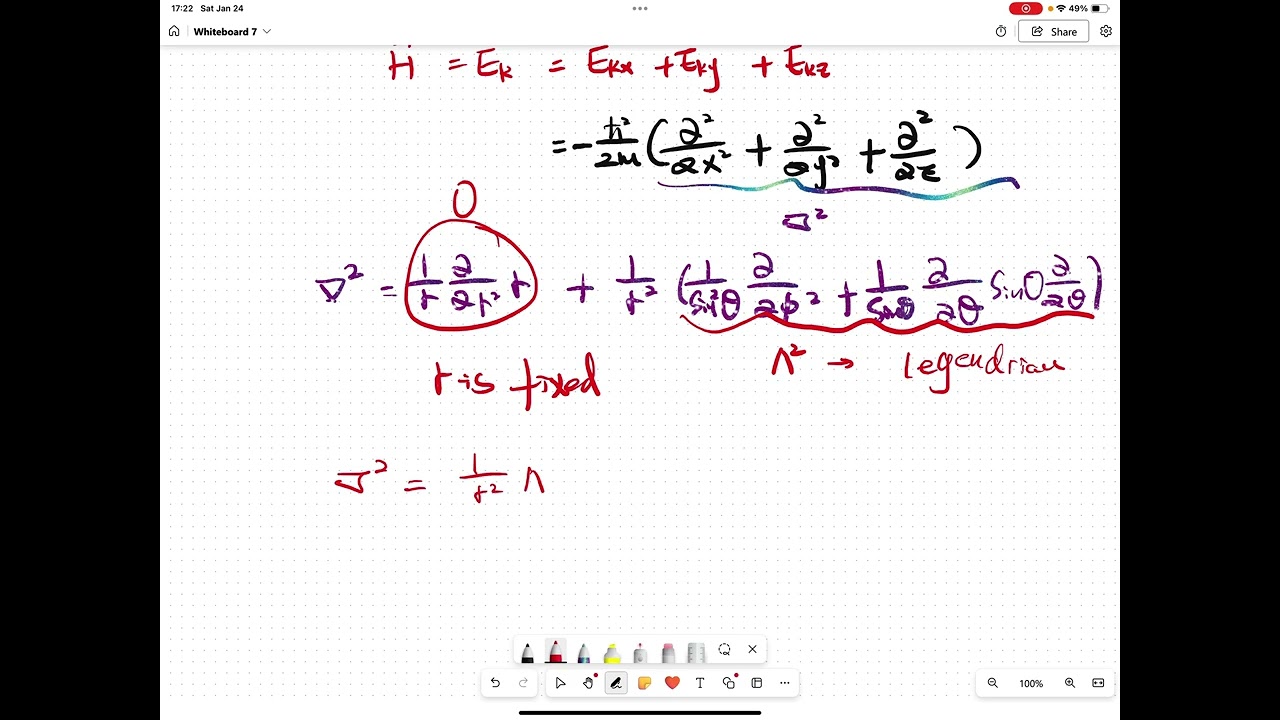 Quantum mechanics -Particle on sphere 