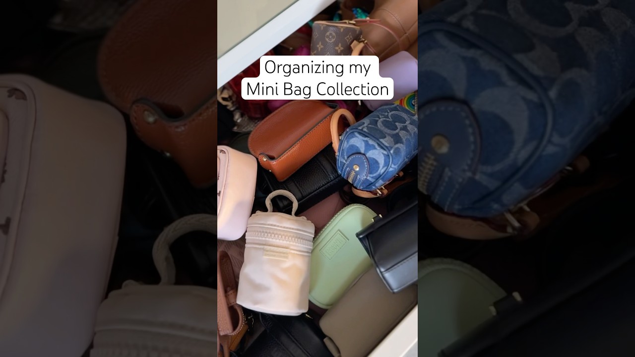 This isn&rsquo;t even all of them😭 #organization #bagcharm #bagcollection #minibag #asmrrelax #bags