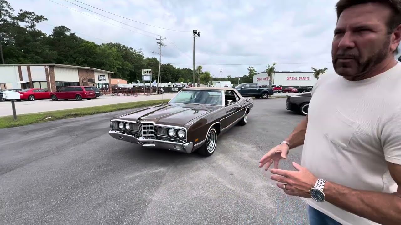 Driving Video on my 1972 Ford LTD Convertible!! 61,000 Miles!! Super Fun Ride!!