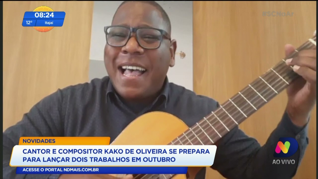 SC no Ar recebe o cantor e compositor paulista, Kako de Oliveira