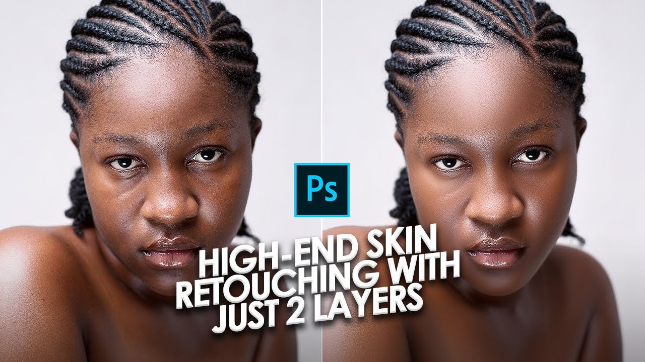 Высококачественная ретушь кожи всего в 2 слоя — урок по Photoshop