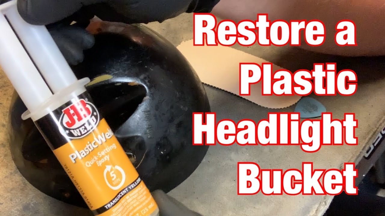 Fix & Restore Cracked Motorcycle Headlight Bucket with JB Weld Plastic Epoxy