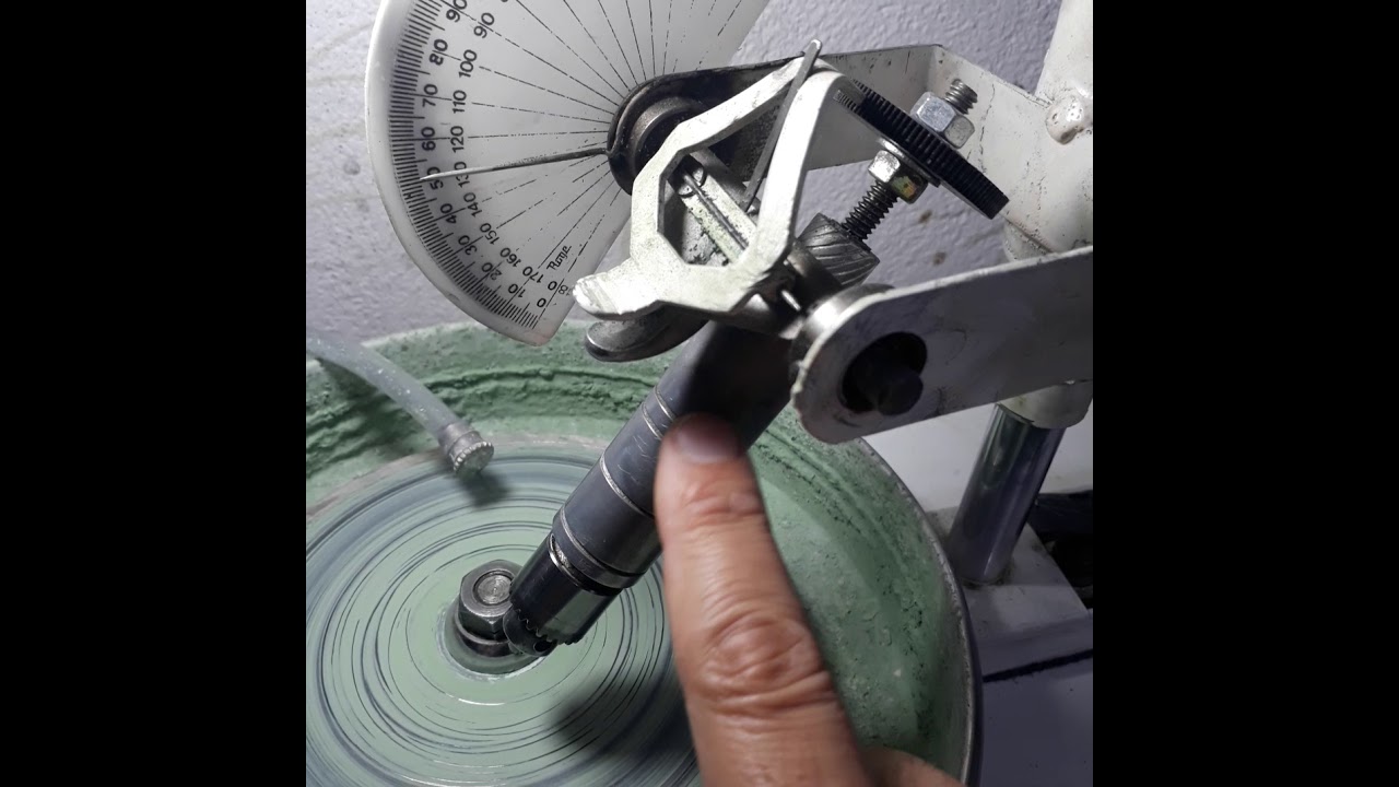 Máquina caseira de lapidação Artesanal.