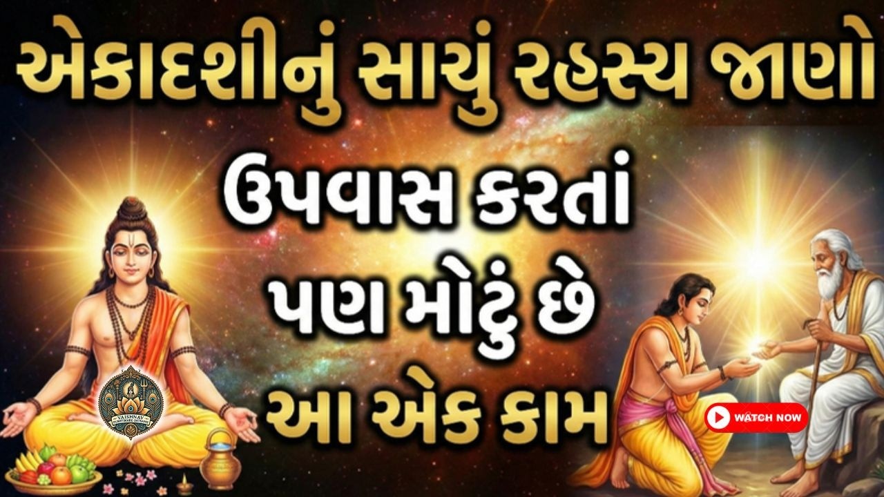 એકાદશીનું સાચું રહસ્ય જાણો | ઉપવાસ કરતાં પણ મોટું છે આ એક કામ | શ્રીકૃષ્ણ કૃપા માટે પૂષ્ટિમાર્ગ