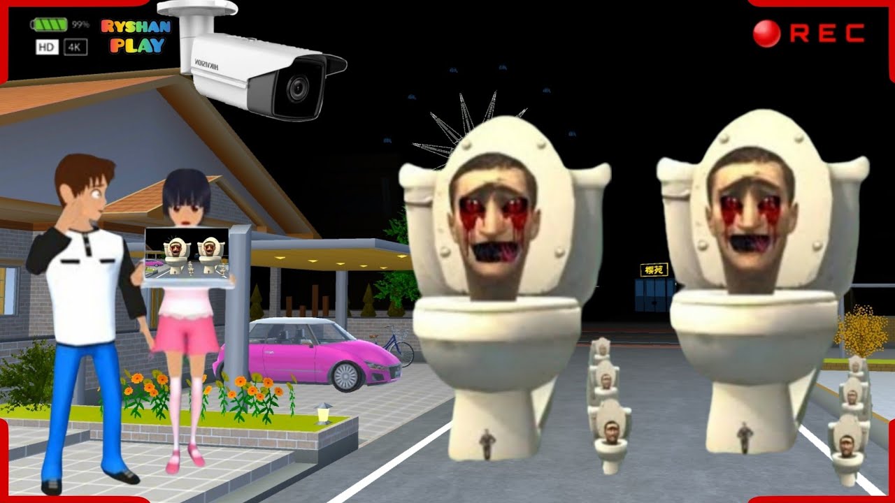 YUTA MIO Panik CCTV Record Skibidi Toilet Haunted's This Secret House 👺 !! SAKURA SCHOOL SIMULATOR 😱