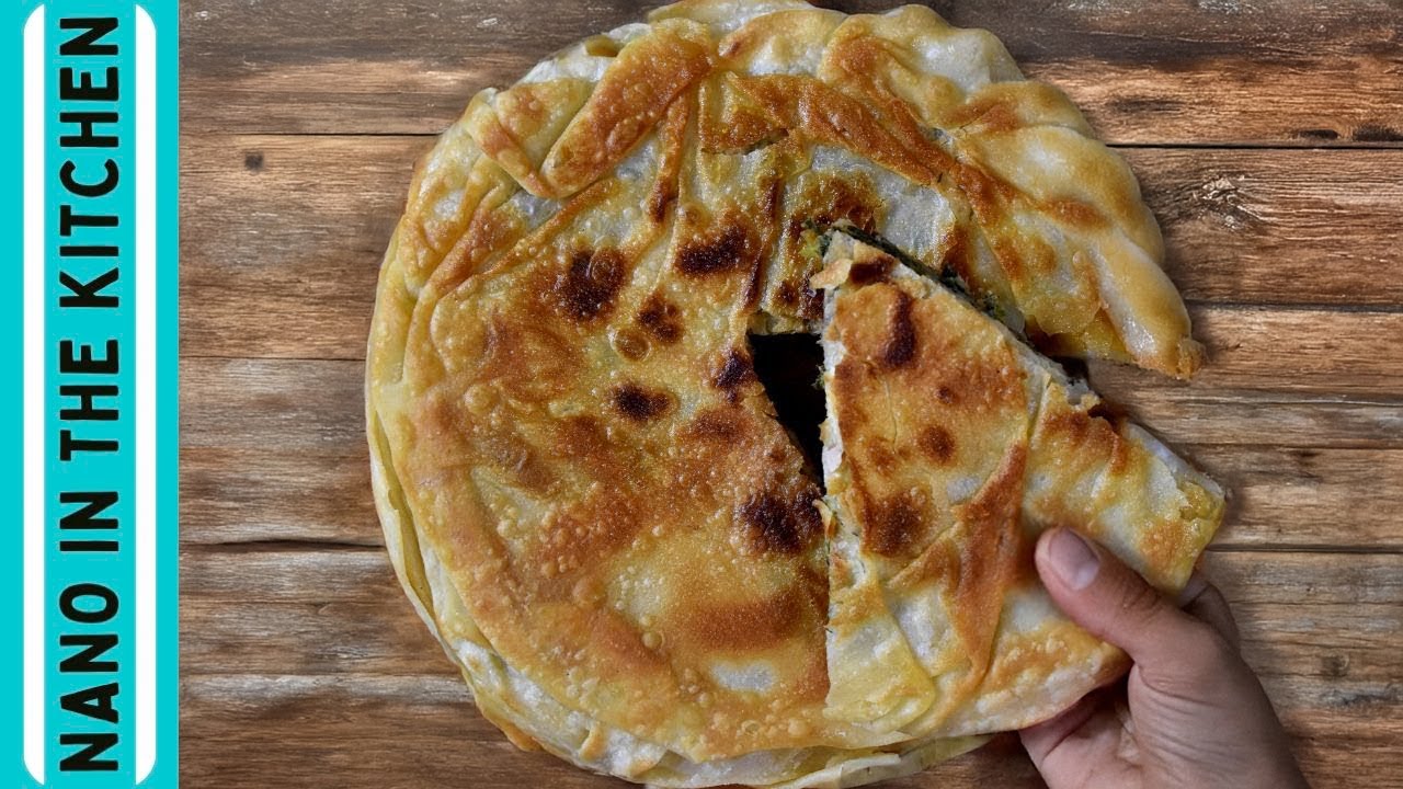 Πίτα του τηγανιού (περέκ) με σπανάκι και τυρί  |  Nano in the kitchen