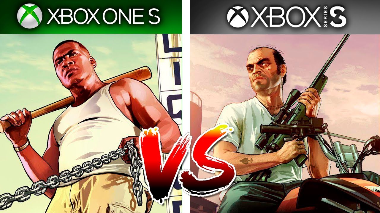 Xbox Series S vs Xbox One S no GTA V Patch 60FPS | Nova Geração | Next-Gen