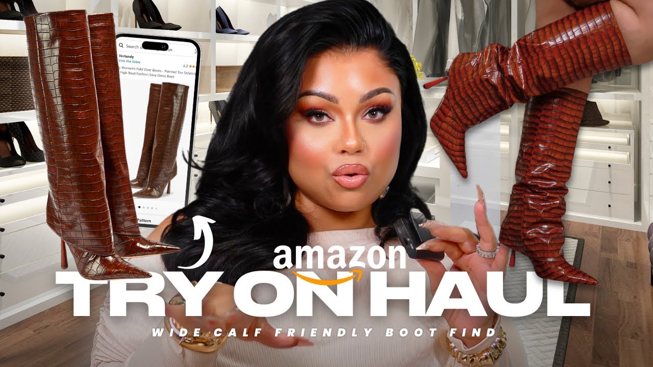 Wide Calf Boots That ACTUALLY Fit! 😍 Must Have Amazon Finds for Fall 2024 🍂
