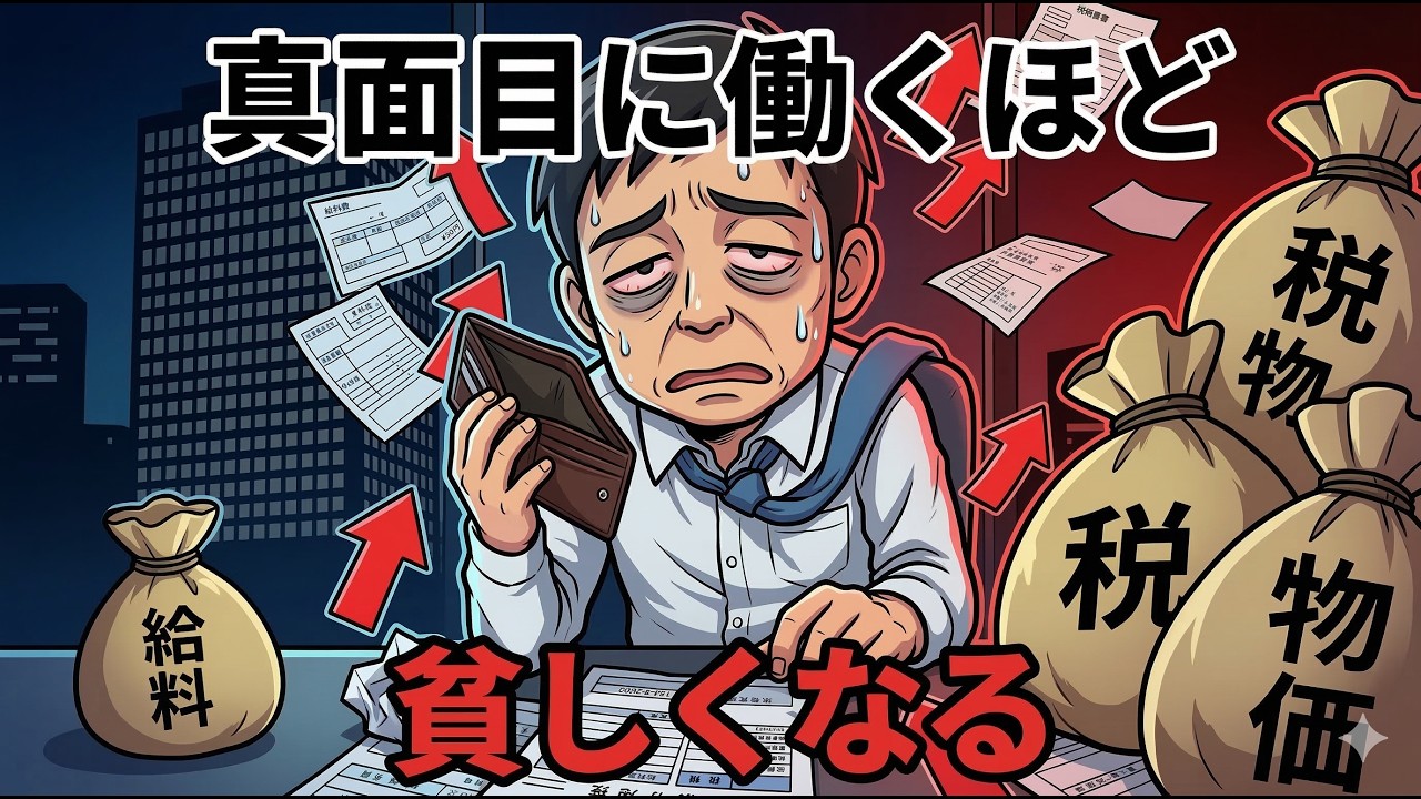 【残酷な真実】真面目に働くほど貧しくなる日本の構造｜富裕層だけが知っているお金のルール