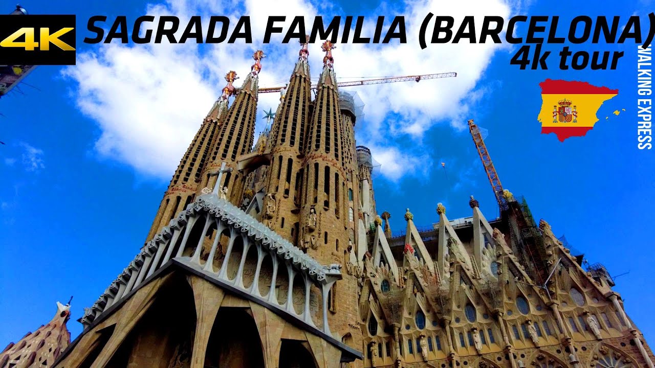 SAGRADA FAMILIA BARCELONA 4k WALKING TOUR ! LA SAGRADA FAMILIA (BARCELONA)2023 SPAIN!!