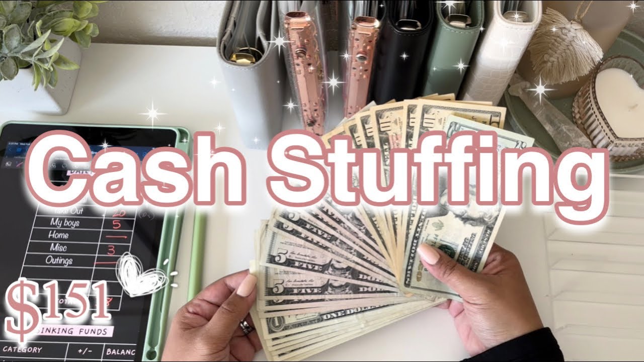 Cash Stuffing $151 | cash envelope stuffing | low income #cashstuffing #sinkingfunds #budgeting