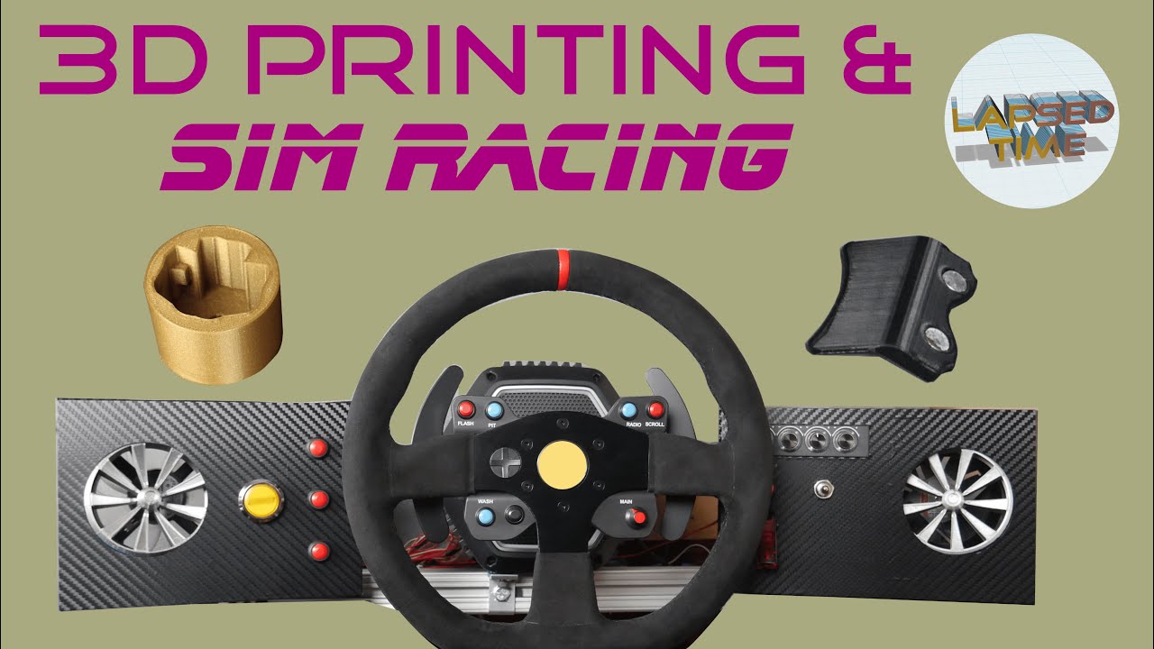 Examples of some 3D printed enhancements I made for my sim racing experience.