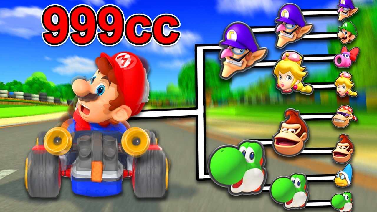999cc Mario Kart Tournament, Last Player Standing Wins!