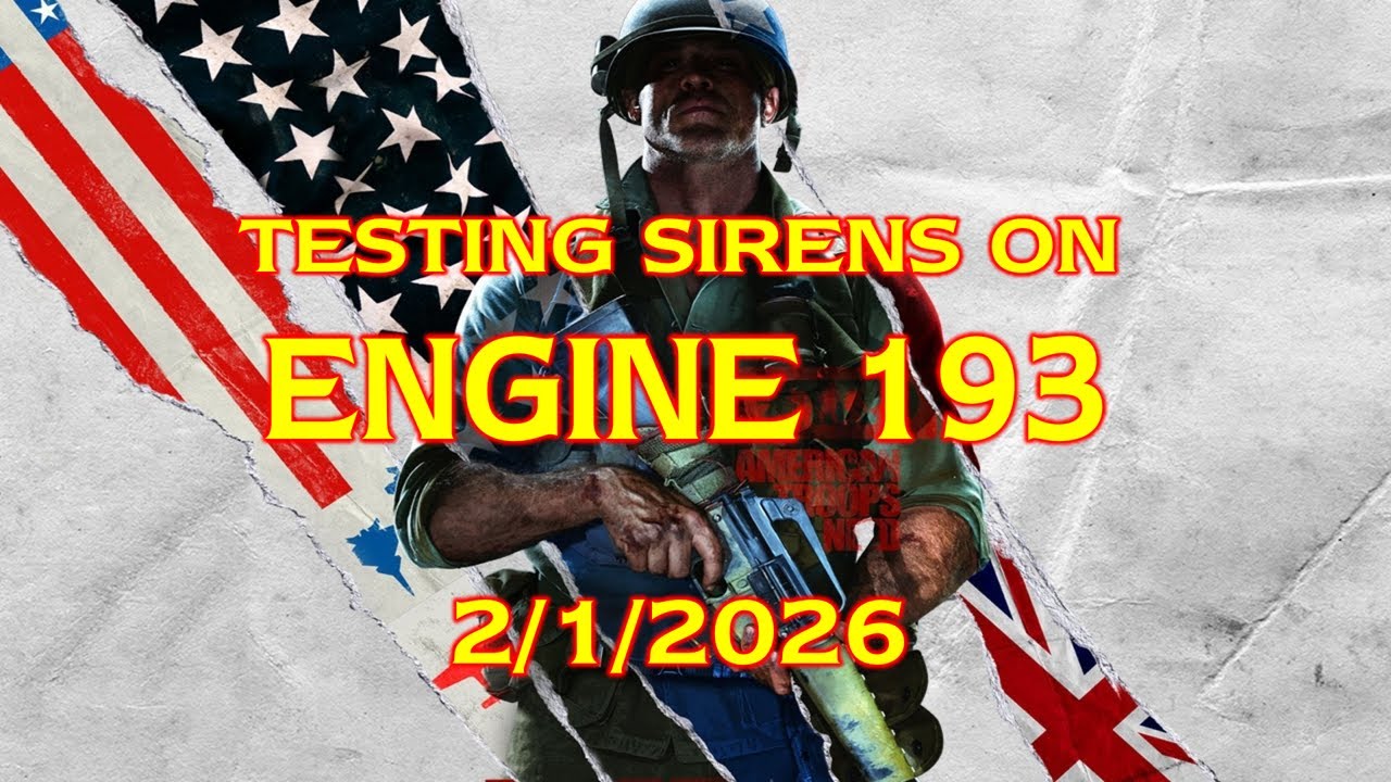 Testing sirens from Engine 193 (2/1/2026)