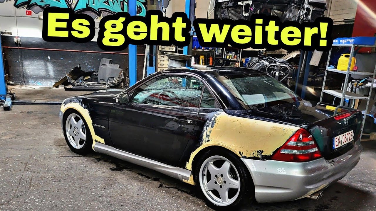 Neue  Felgen bekommt der Baustellen Mercedes