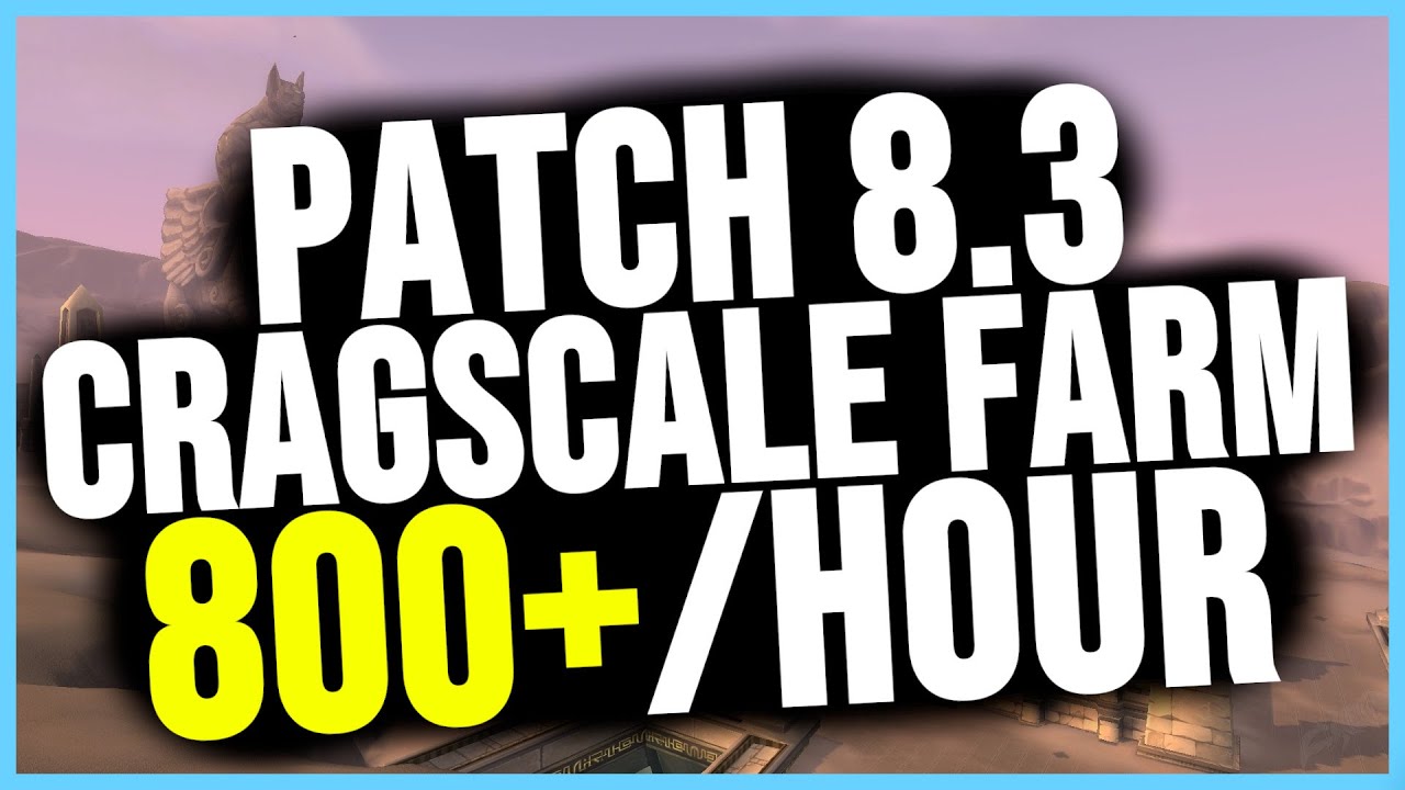 NEW Cragscale Farm in Patch 8.3! (800+/hour!)