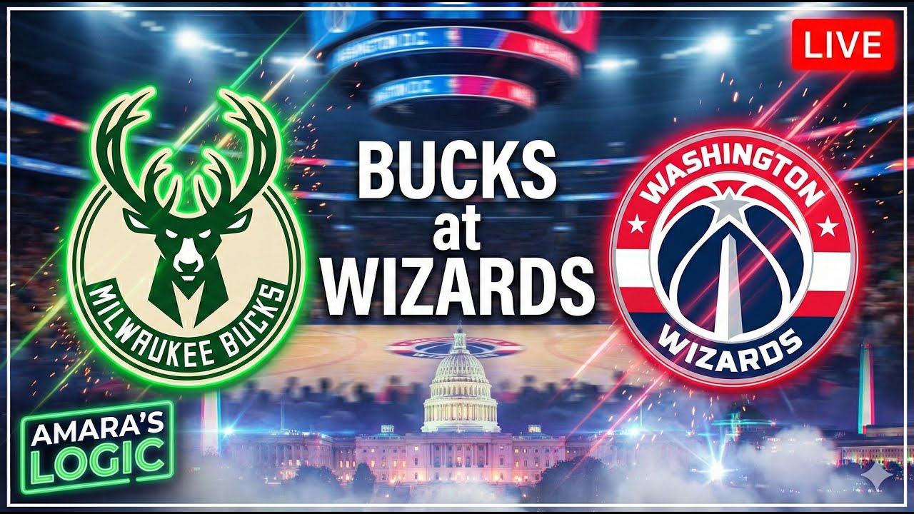 🚨LIVE: Bucks vs Wizards in Washington &mdash; No Slip-Ups Tonight! 🦌