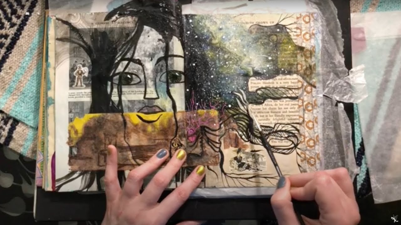 #asmr Art Journal: Soft-spoken, Paper sounds, Page turning, Crinkles, Tapping, Repeating words