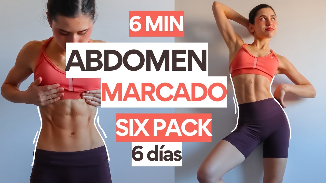 6 min RETO ABDOMEN MARCADO Y VIENTRE PLANO en casa - rutina MUY INTENSA Y EFEECTIVA