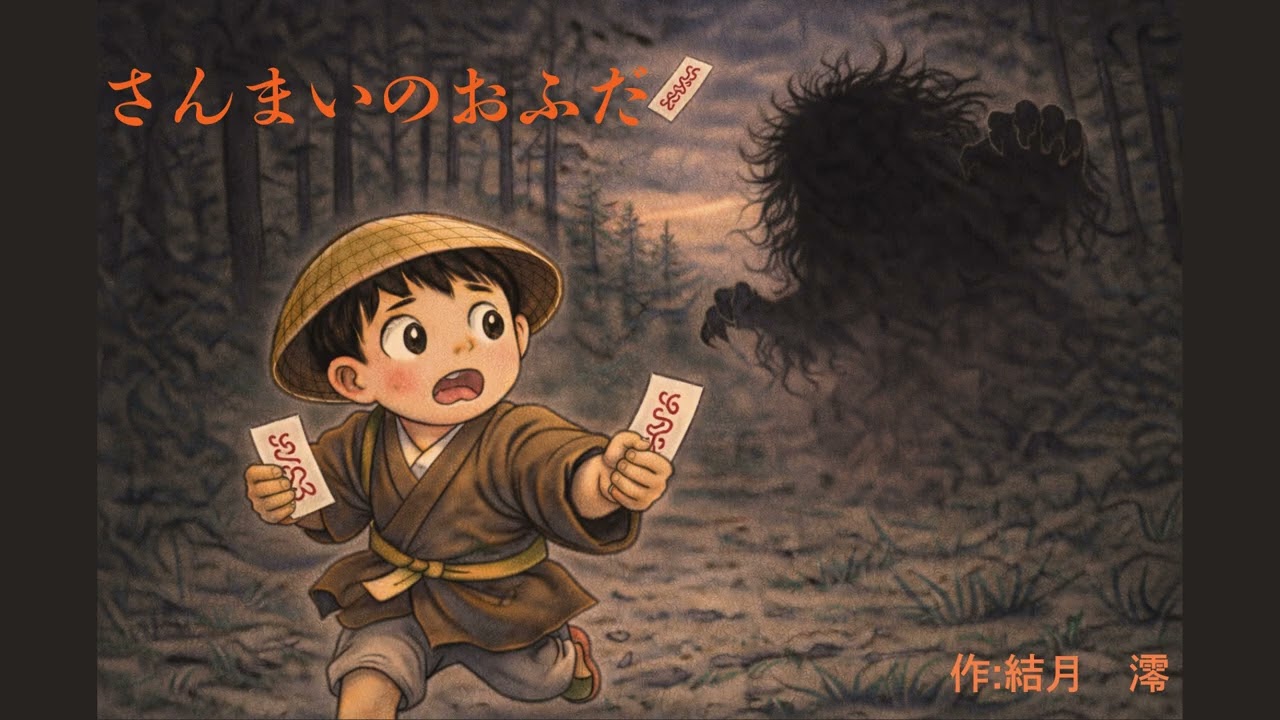【素話・昔ばなし】さんまいのおふだ（作:結月澪）こわいけどおもしろいおはなし｜