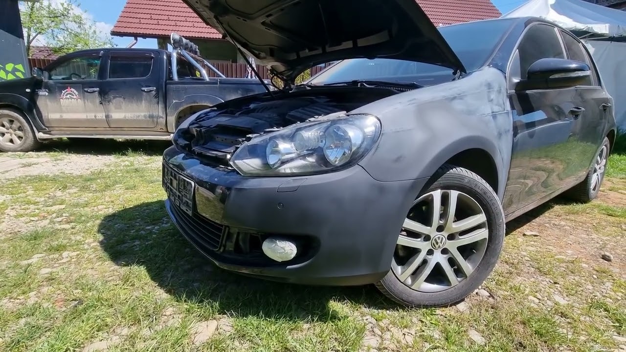 Ремонт повреждения передней левой части VW Golf MK6