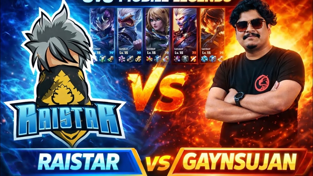 RAISTAR vs GAYNSUJAN 😱 | 5v5 MOBILE LEGENDS FULL BATTLE#mobilelegends #mlbb #raistar #gayangaming  